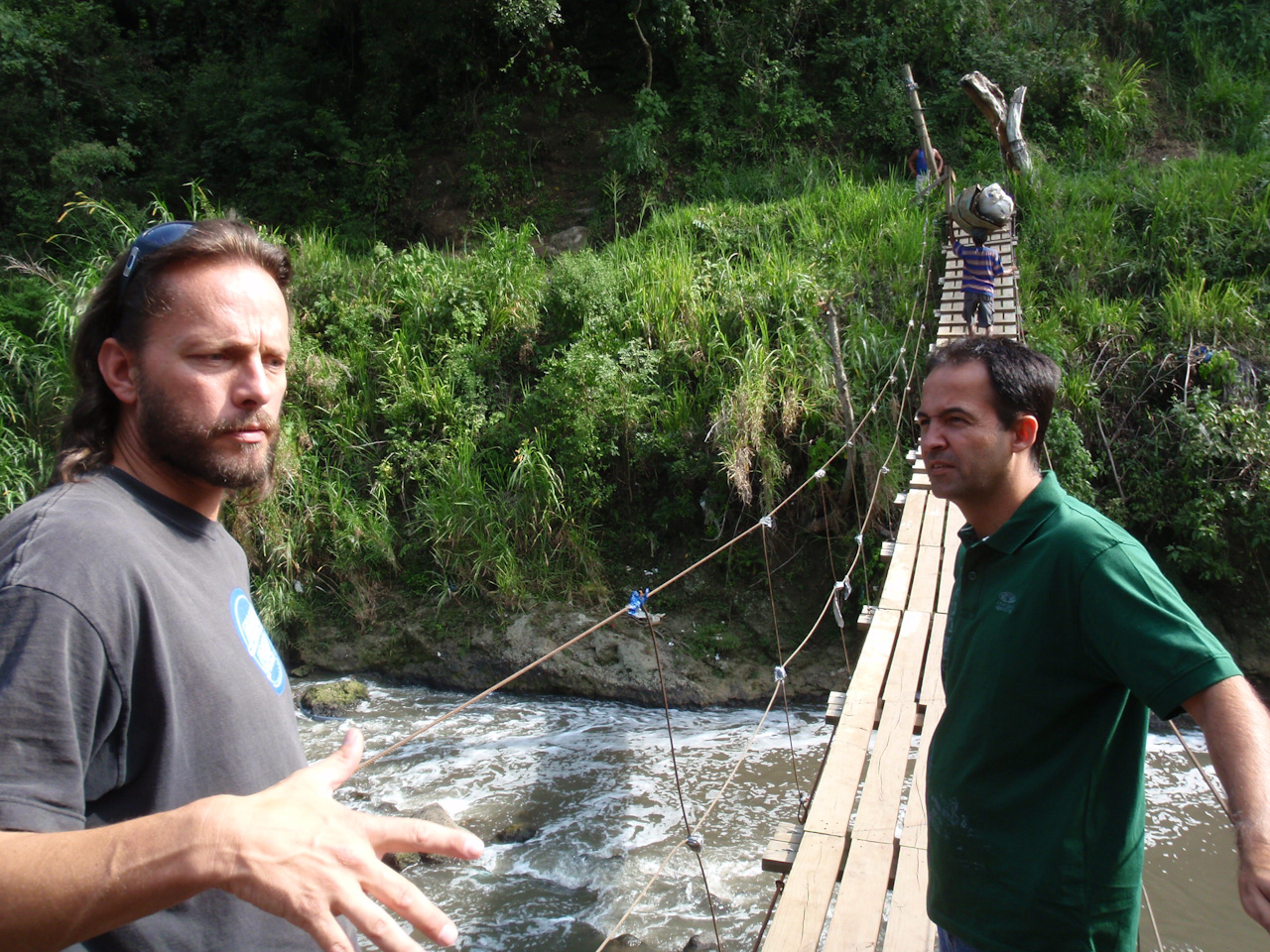 Lalo and Mauricio by the River